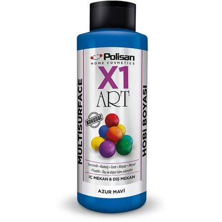 Polisan X1 Art Multisurface Hobi Boyası Azur Mavisi 120 ML