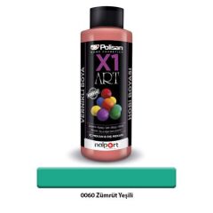 Polisan X1 Art Vernikli Hobi Boyası Zümrüt Yeşili 120 Ml.