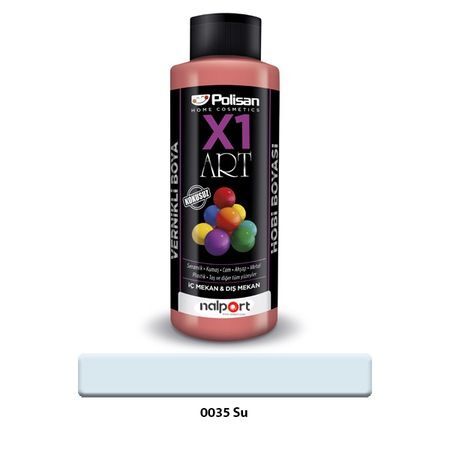 Polisan X1 Art Vernikli Hobi Boyası Su 120 Ml.