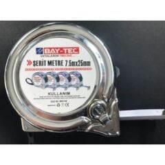Bay-tec Mk4148 7.5mt 25 MM Krom Şerit Metre