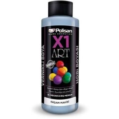 Polisan X1 Art Vernikli Hobi Boyası Akşam Mavisi 120 ML