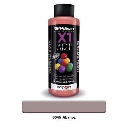 Polisan X1 Art Vernikli Hobi Boyası Abanoz 120 Ml.
