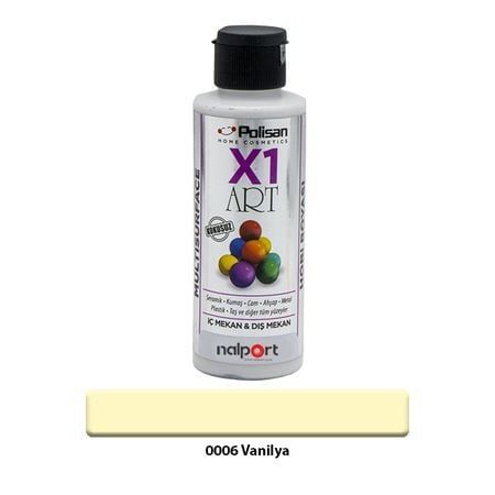 Polisan X1 Art Multisurface Hobi Boyası Vanilya 120 Ml.