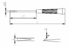 İzeltaş 4500170480 Elektronikçi Tip (Klemens) Düz Uçlu Tornavida 4x80