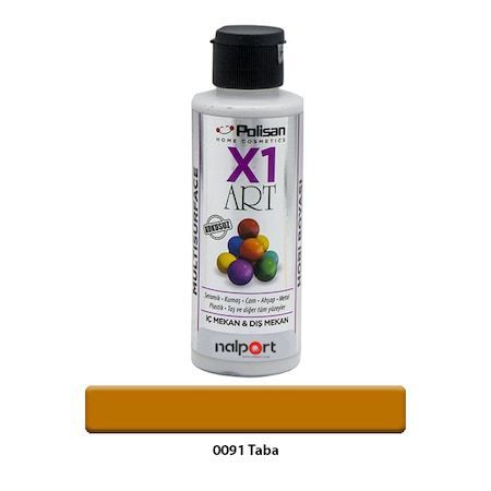 Polisan X1 Art Multisurface Hobi Boyası Taba 120 Ml.