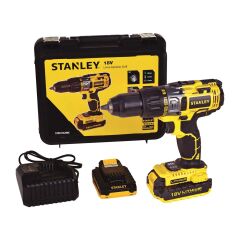 Stanley STDC18LHBK 18Volt/2.0Ah Li-ion Çift Akülü Profesyonel Darbeli Matkap