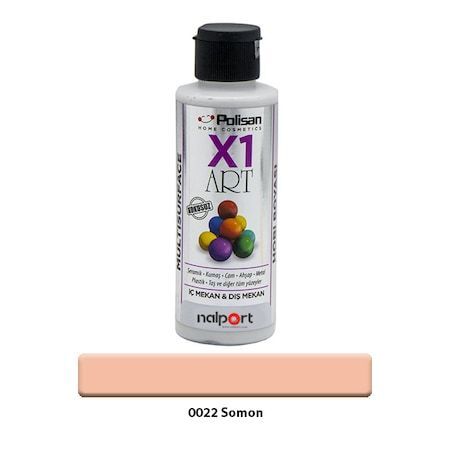 Polisan X1 Art Multisurface Hobi Boyası Somon 120 Ml.