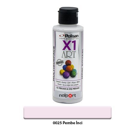 Polisan X1 Art Multisurface Hobi Boyası Pembe Inci 120 Ml.