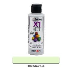 Polisan X1 Art Multisurface Hobi Boyası Patine Yeşili 120 Ml.