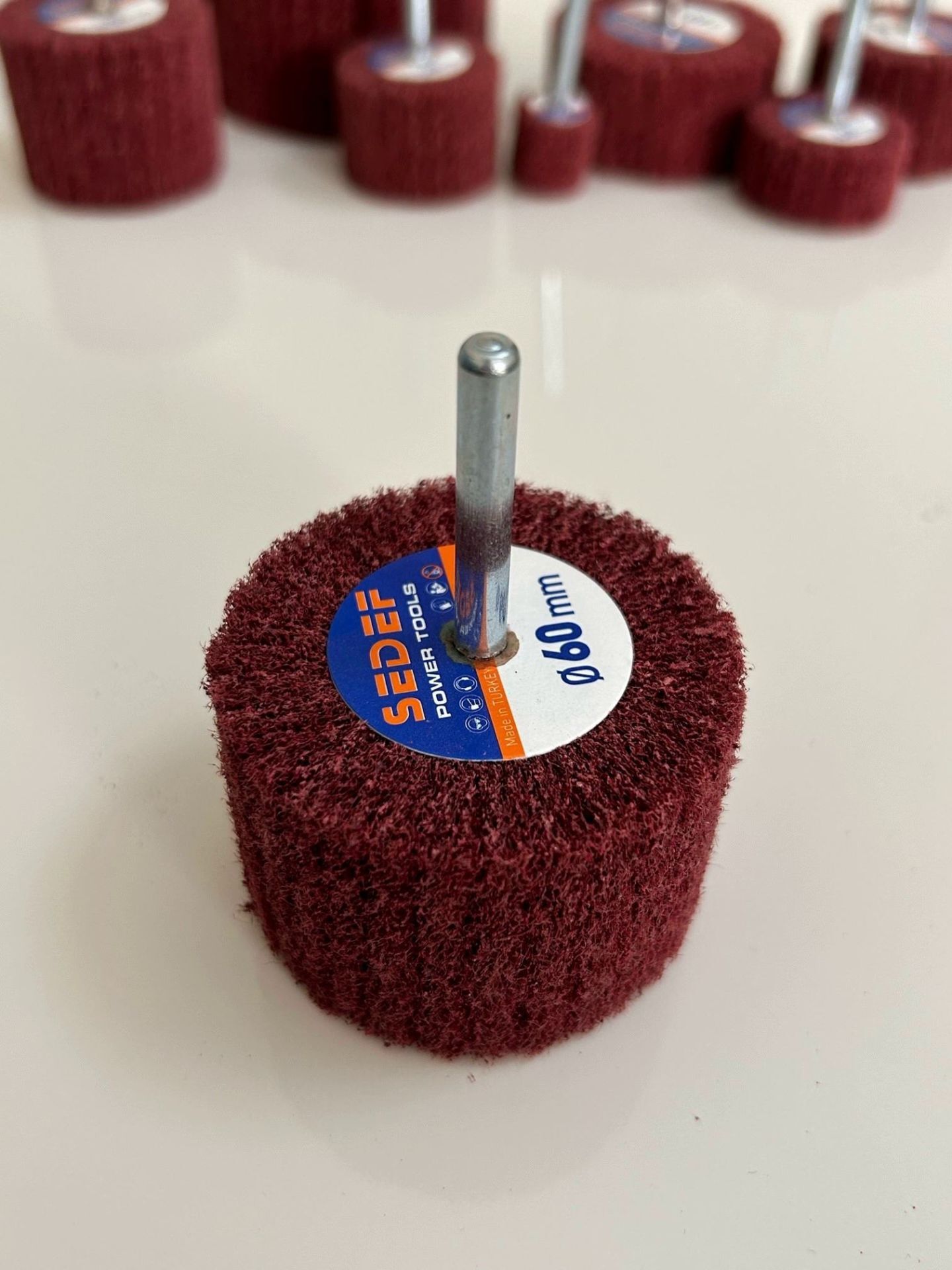 40x20 Saplı Elyaf Mop Zımpara 10'LU PAKET
