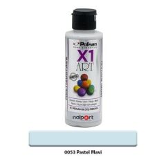 Polisan X1 Art Multisurface Hobi Boyası Pastel Mavi 120 Ml.