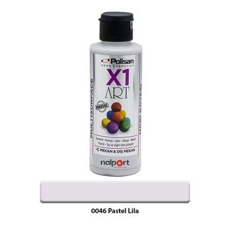 Polisan X1 Art Multisurface Hobi Boyası Pastel Lila 120 Ml.