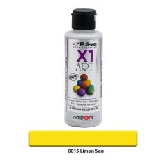 Polisan X1 Art Multisurface Hobi Boyası Limon Sarı 120 Ml.