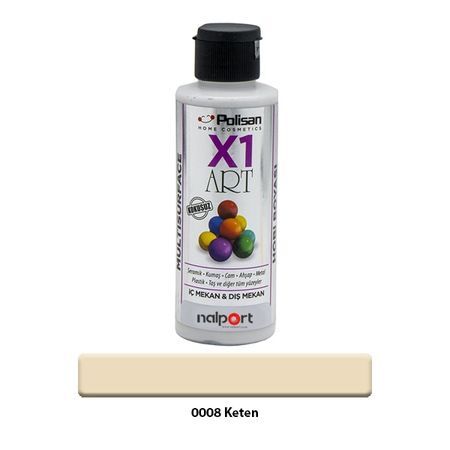 Polisan X1 Art Multisurface Hobi Boyası Keten 120 Ml.