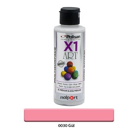 Polisan X1 Art Multisurface Hobi Boyası Gül 120 Ml.