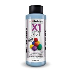Polisan X1 Art Multisurface Hobi Boyası Gri Mavi 120 ML