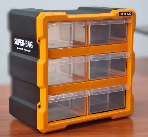 6 li Küçük Monoblok Çekmece Seti  26,2x15,7x26,7 cm