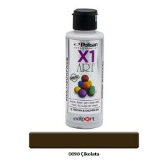 Polisan X1 Art Multisurface Hobi Boyası Çikolata 120 Ml.