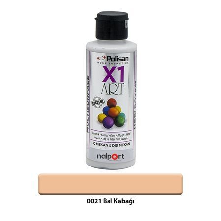 Polisan X1 Art Multisurface Hobi Boyası Bal Kabağı 120 Ml.