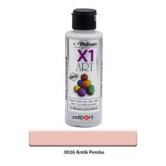 Polisan X1 Art Multisurface Hobi Boyası Antik Pembe 120 Ml.