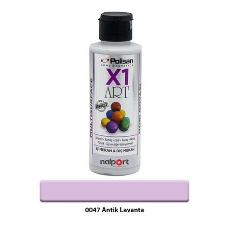 Polisan X1 Art Multisurface Hobi Boyası Antik Lavanta 120 Ml.