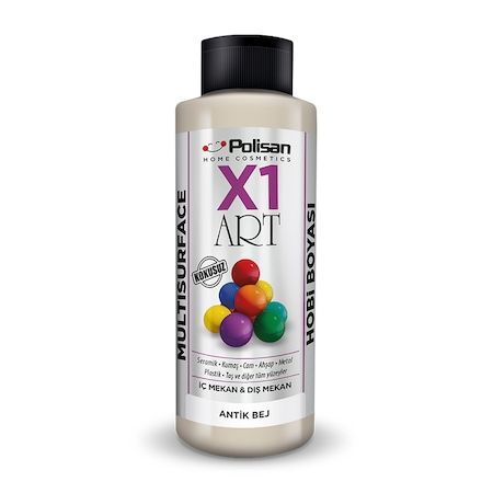 Polisan X1 Art Multisurface Hobi Boyası Antik Bej 120 ML