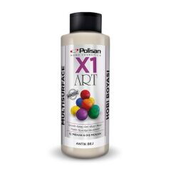 Polisan X1 Art Multisurface Hobi Boyası Antik Bej 120 ML