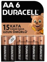 Duracell Pil Basic AAA Alkalin İnce Kalem 6'lı
