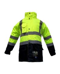 JUNIOR JN1003 (S) 5+1 İçi Çıkmalı Oxford Fosforlu Parka