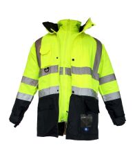 JUNIOR JN1003 (XL) 5+1 İçi Çıkmalı Oxford Fosforlu Parka