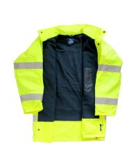JUNIOR JN1011-P (3XL) SARI WATERPROOF POLARLI FOSFORLU OXFORD  PARKA