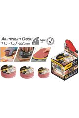 Cırtlı Zımpara Alüminyum Oksit 225 mm 8+1 Delikli P60 Kum
