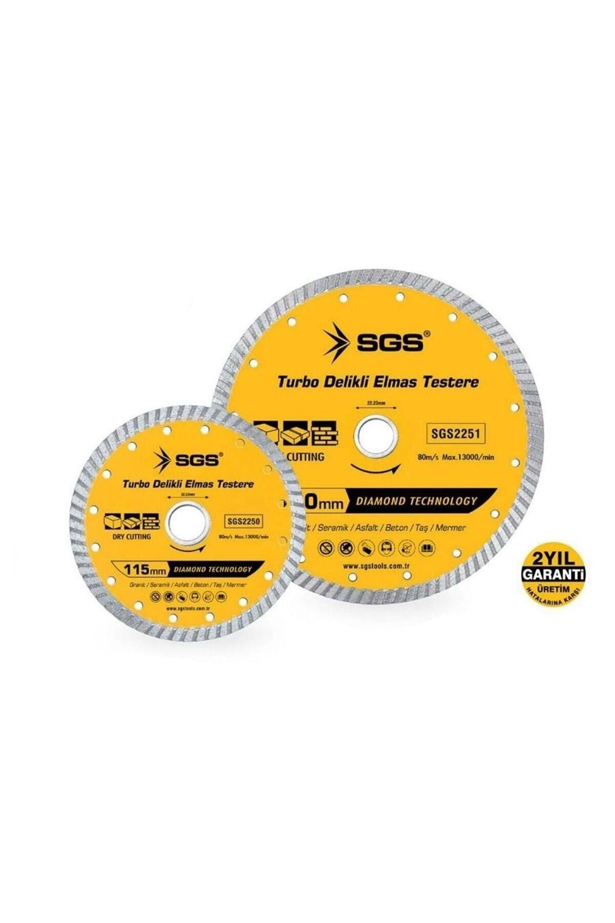 Sgs Turbo Delikli Elmas Testere 115mm